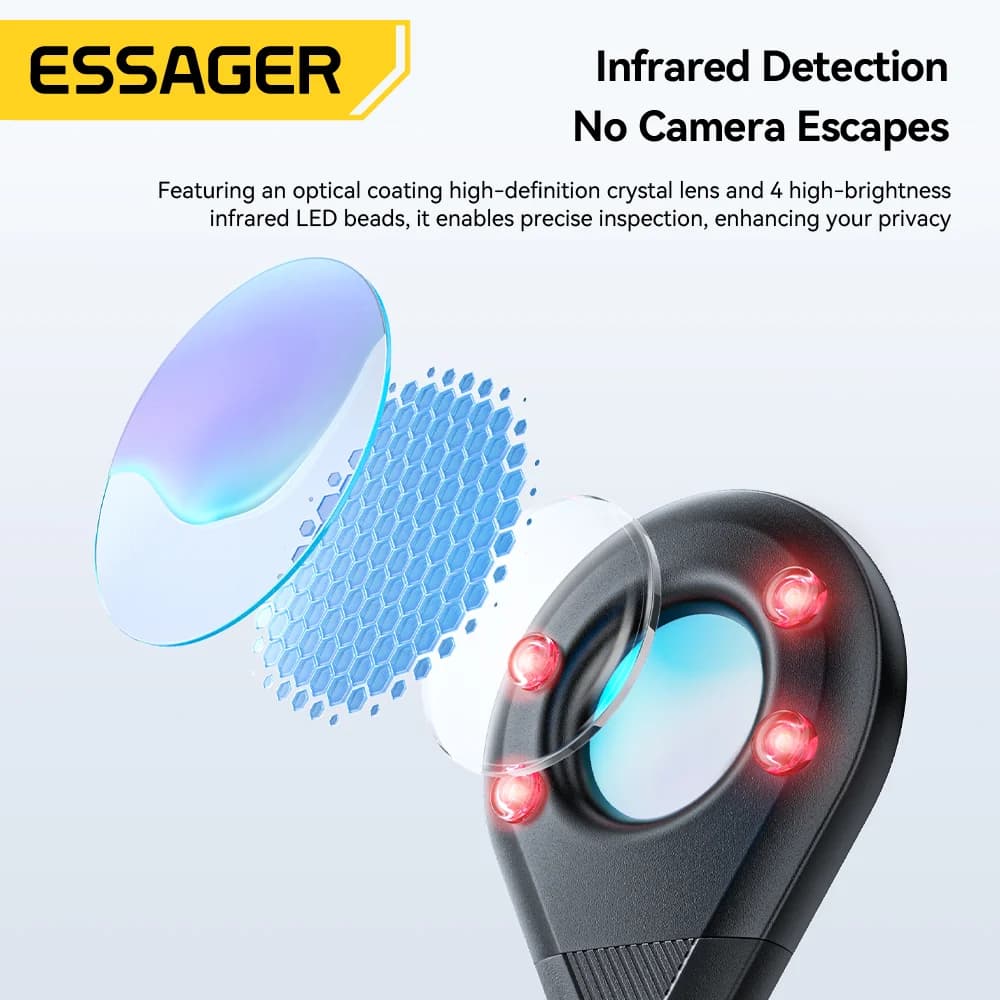 Infrared Camera Lens Detector Anti-Spy Security Device