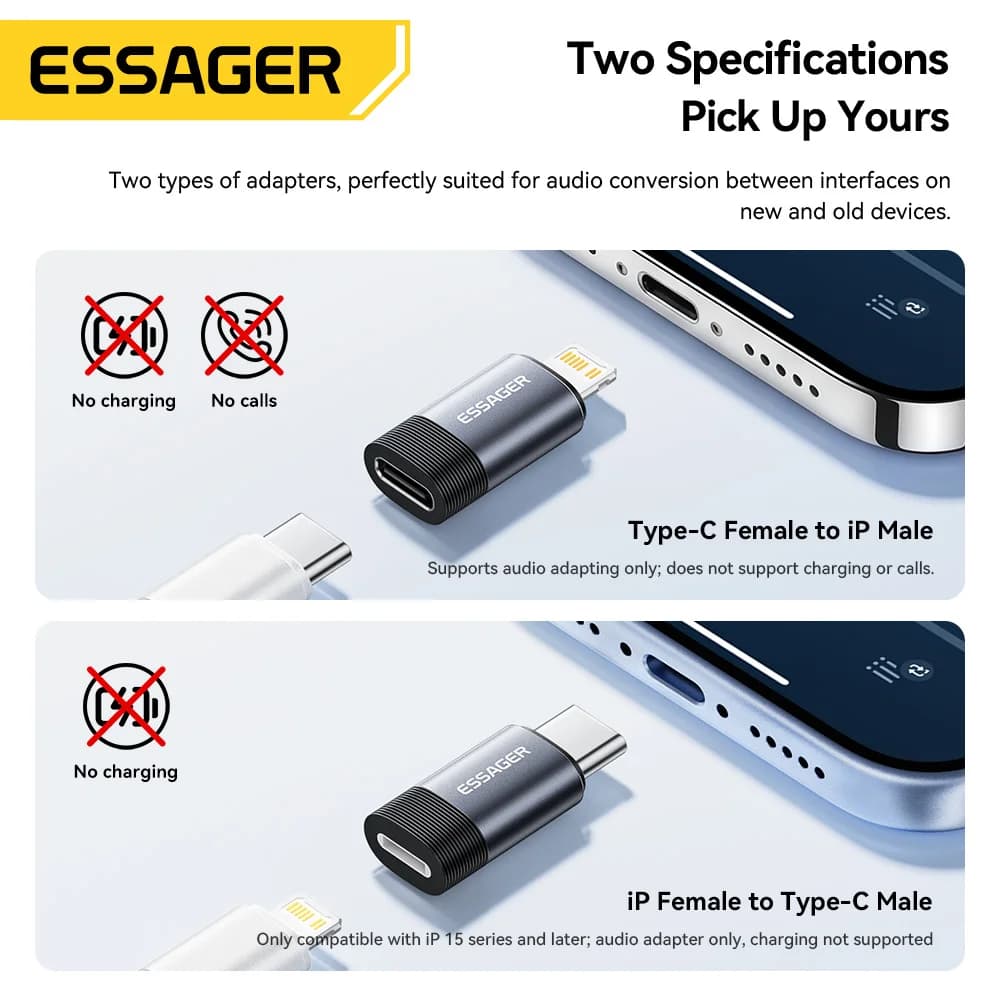 USB-C to Lightning Headphone Audio Adapter