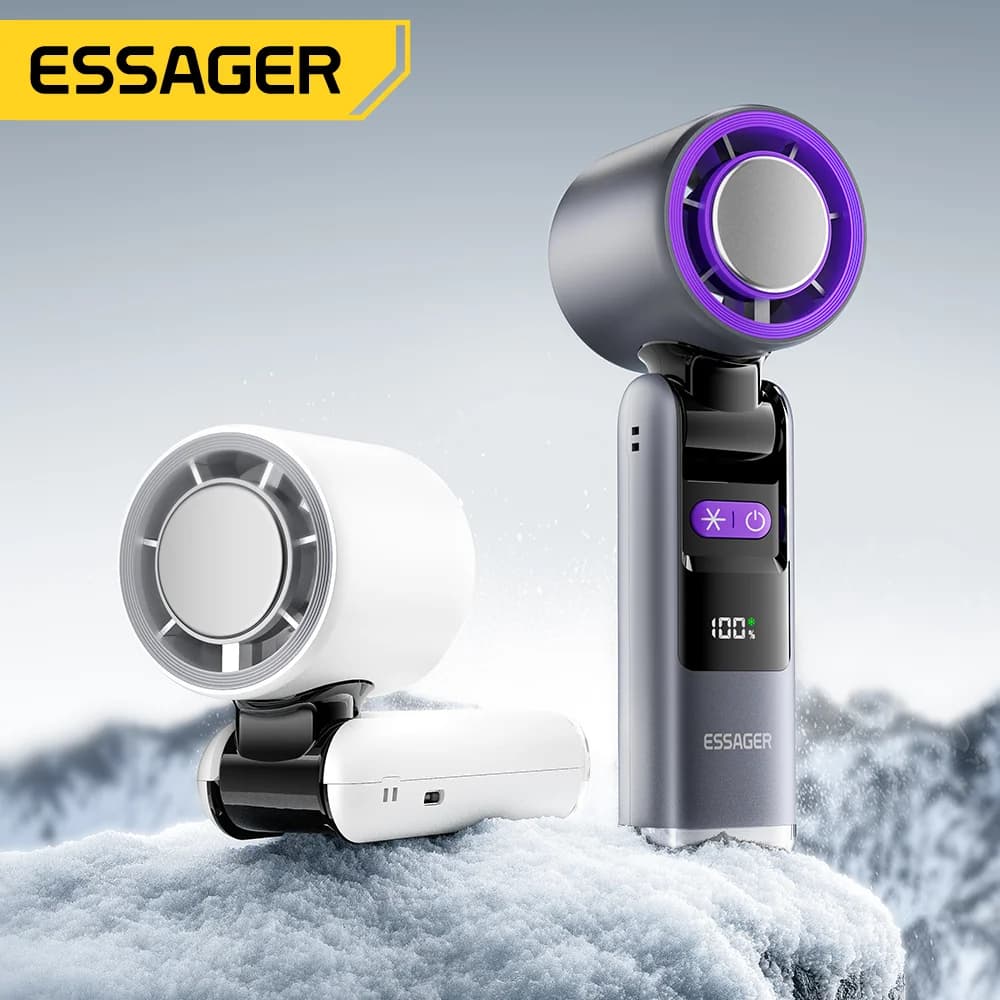 Portable Handheld Turbo Fan with Digital Display