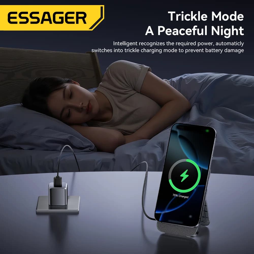 3-in-1 Foldable 15W Magnetic Wireless Charger Stand