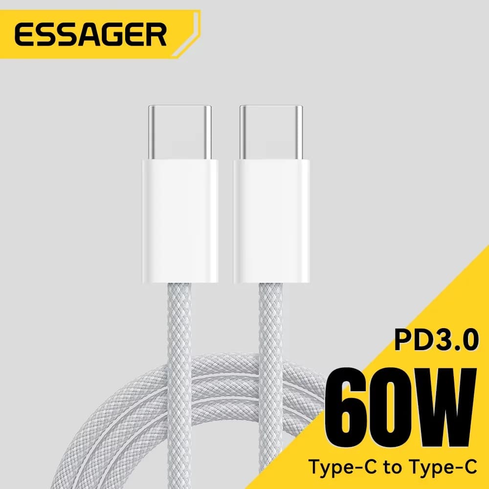 60W USB-C to USB-C Fast Charging Data Cable