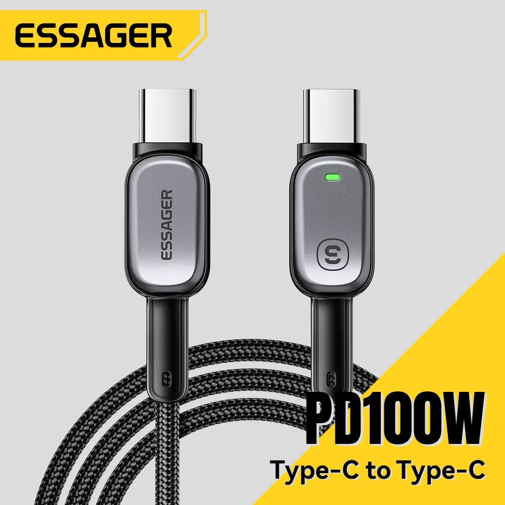 LED 100W USB-C to USB-C Cable, 5A PD Fast Charging