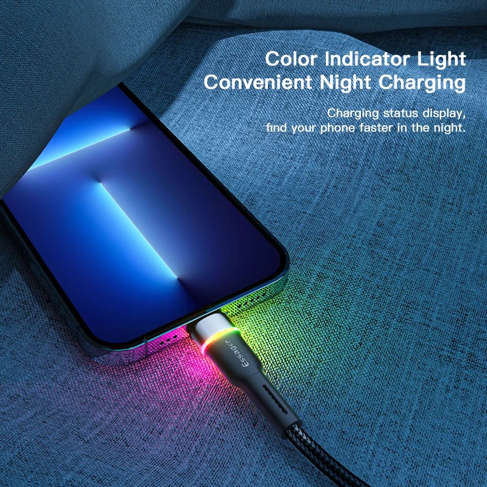 LED USB Fast Charging Data Cable for iPhone