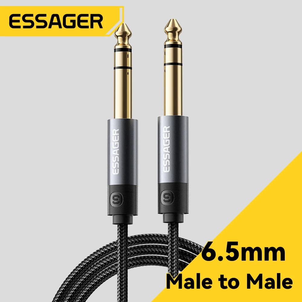 6.35mm Male-to-Male AUX Audio Cable for Guitar