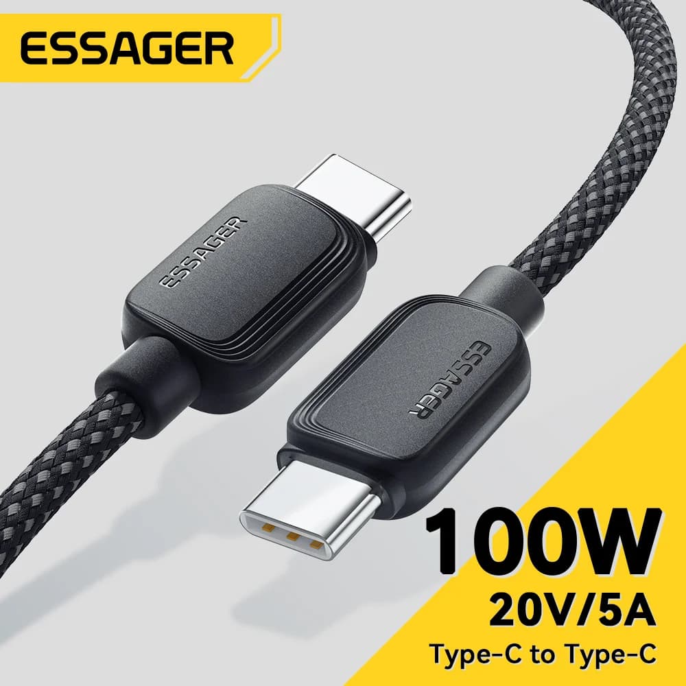 100W USB-C to USB-C Cable, 5A PD Fast Charging