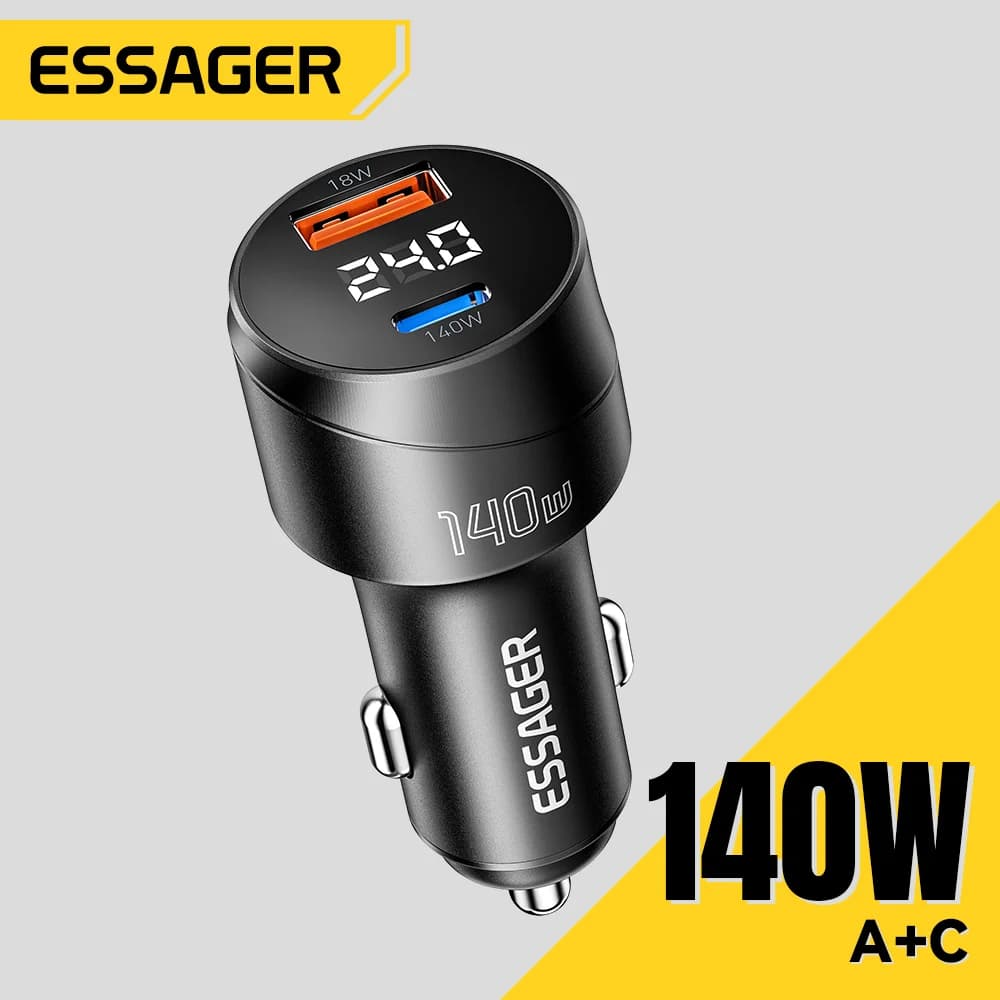 140W USB-C Car Charger with PD 3.1 Fast Charging