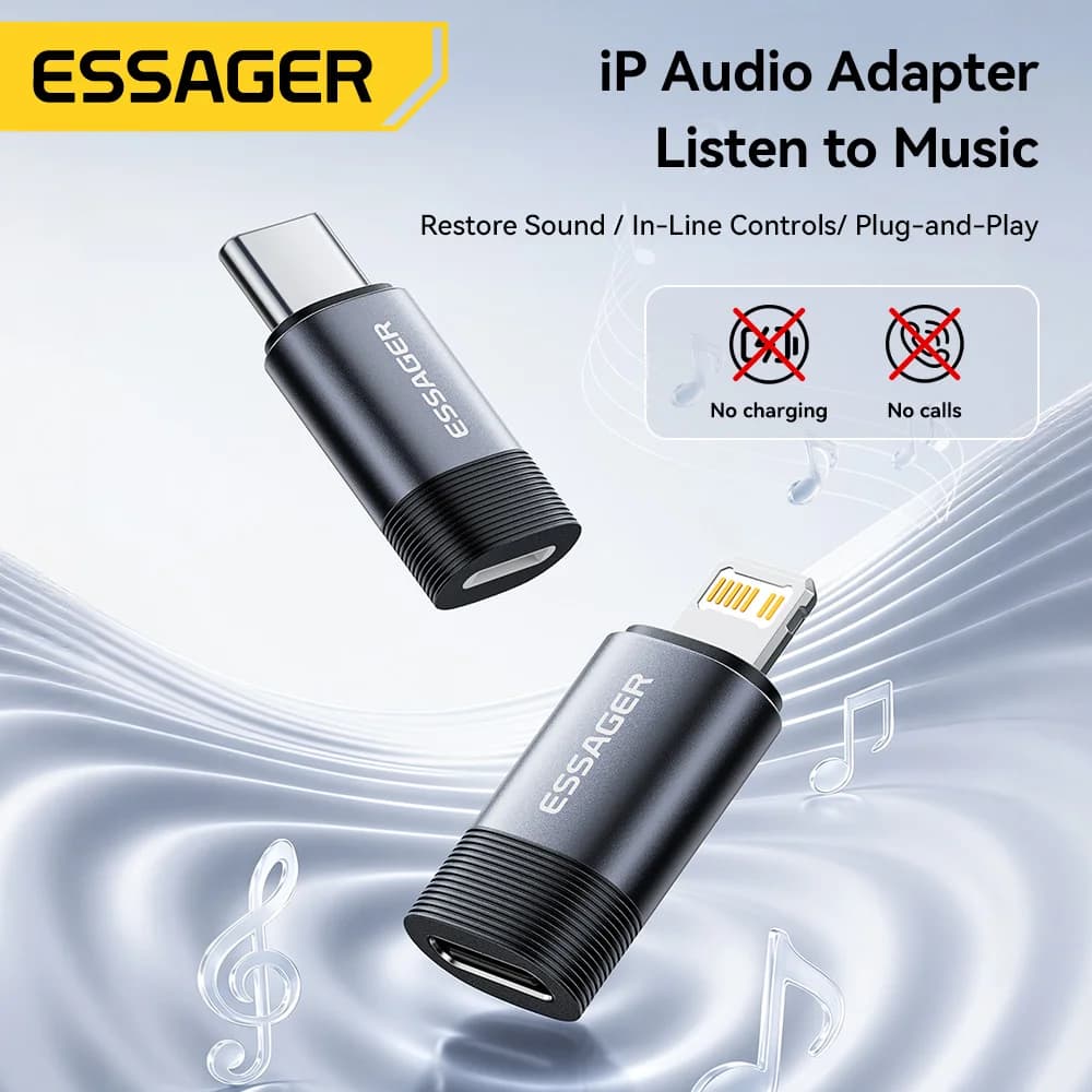 USB-C to Lightning Headphone Audio Adapter
