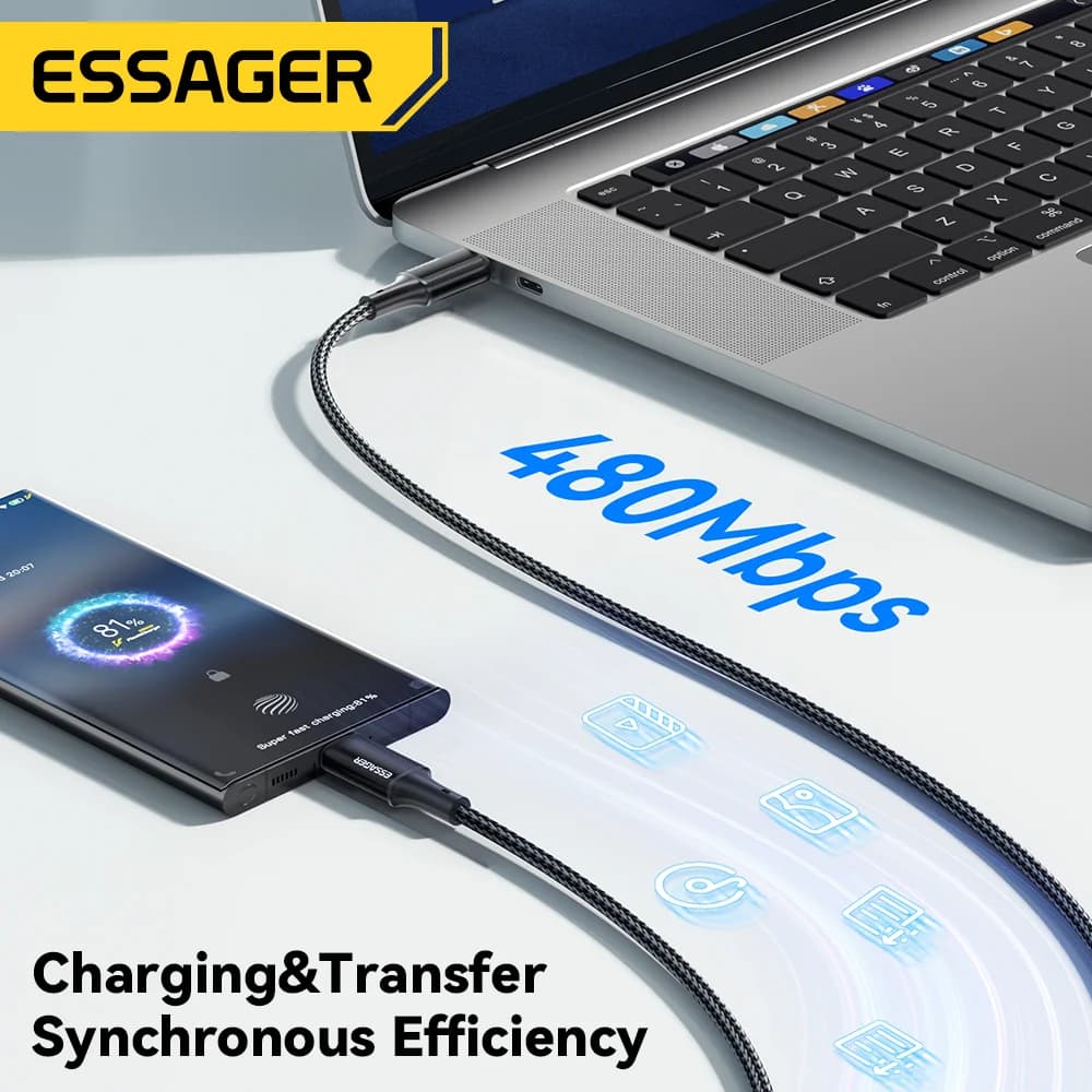 100W PD Fast Charging USB-C to USB-C Cable